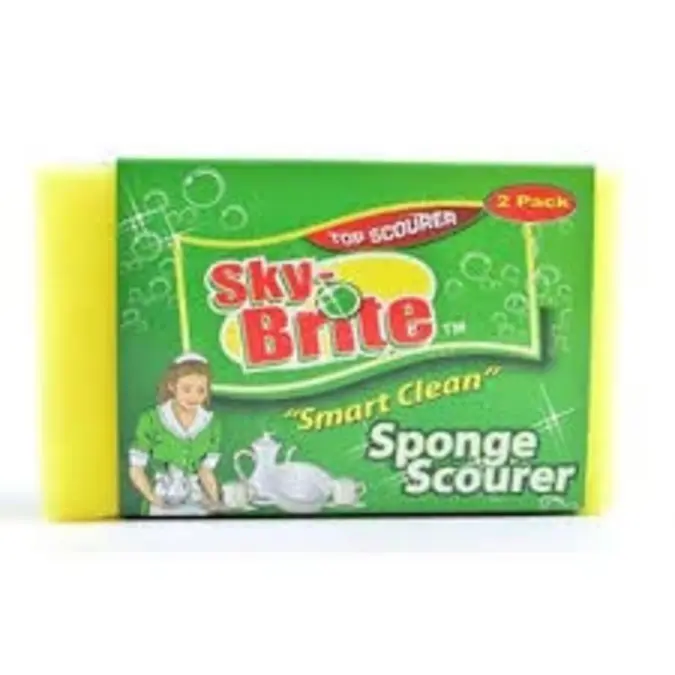 Skybrite Sponge Scouring Pads 2Pk